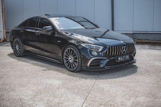 Frontlippe V.1 passend für Mercedes-Benz CLS AMG-Line C257 schwarz Hochglanz