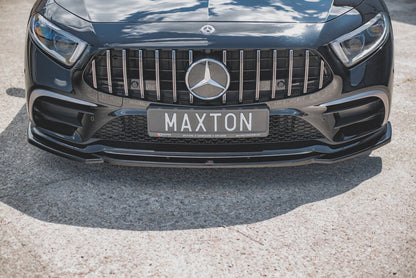 Frontlippe V.1 passend für Mercedes-Benz CLS AMG-Line C257 schwarz Hochglanz
