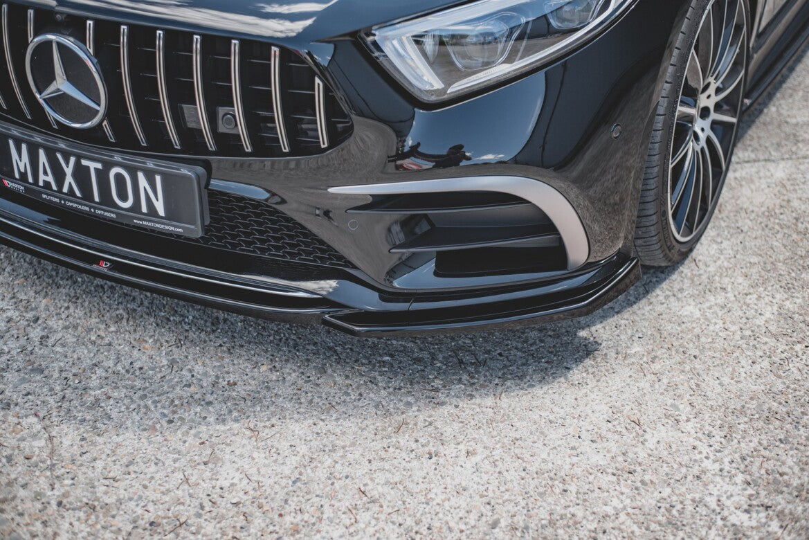 Frontlippe V.1 passend für Mercedes-Benz CLS AMG-Line C257 schwarz Hochglanz