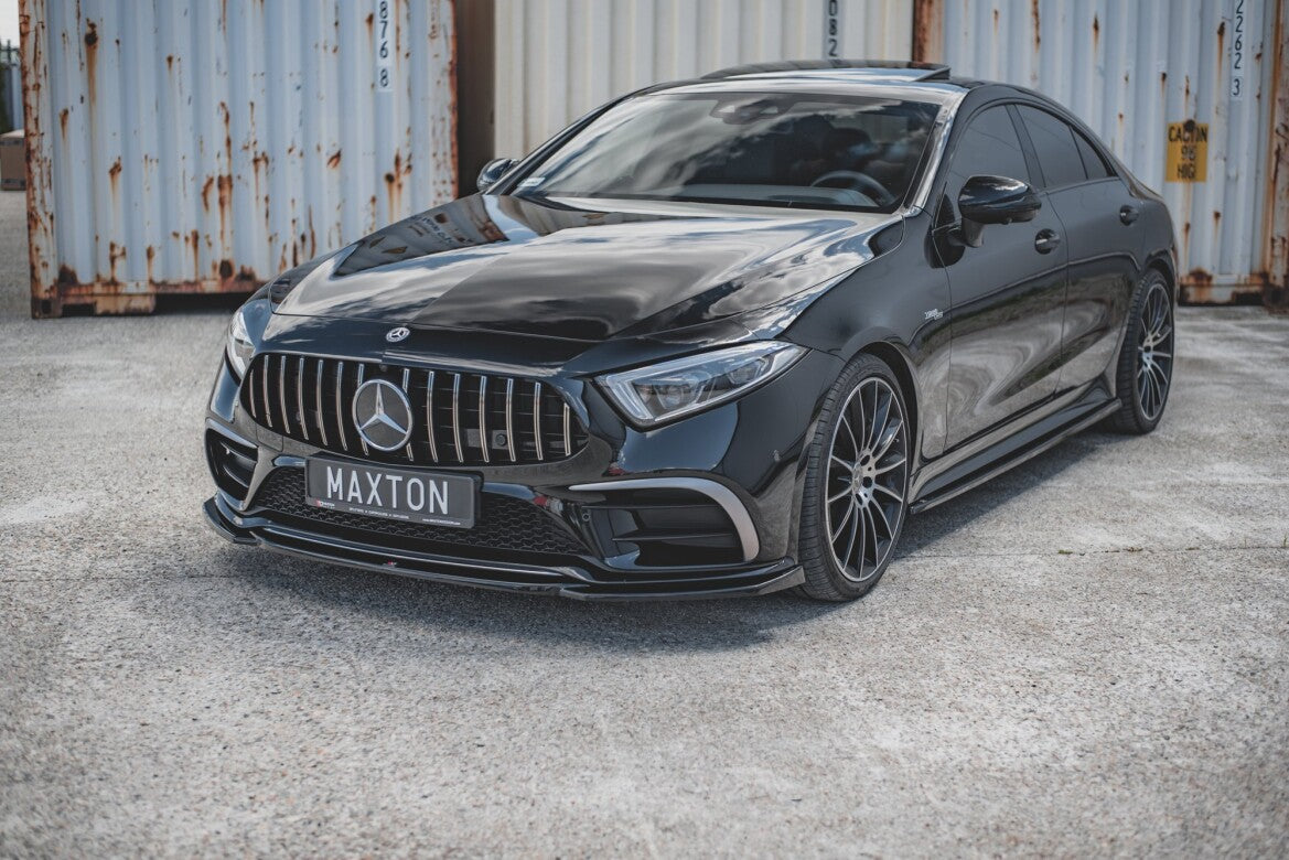 Frontlippe V.1 passend für Mercedes-Benz CLS AMG-Line C257 schwarz Hochglanz