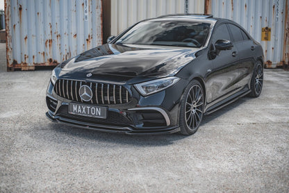 Frontlippe V.1 passend für Mercedes-Benz CLS AMG-Line C257 schwarz Hochglanz