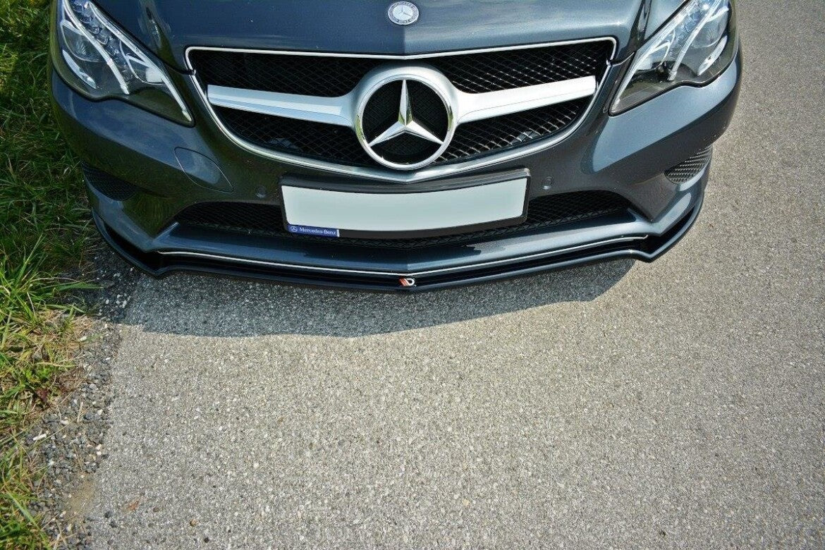 Frontlippe V.1 passend für Mercedes - Benz E Coupe / Cabrio C207 FL / A207 Facelit schwarz Hochglanz