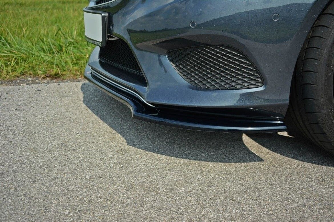 Frontlippe V.1 passend für Mercedes - Benz E Coupe / Cabrio C207 FL / A207 Facelit schwarz Hochglanz