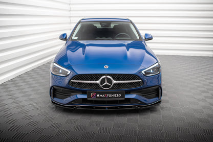 Frontlippe V.1 passend für Mercedes C AMG-Line / 43 AMG W206 schwarz Hochglanz