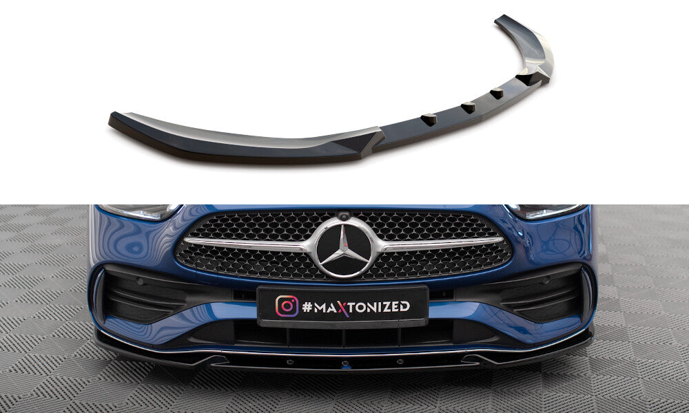 Frontlippe V.1 passend für Mercedes C AMG-Line / 43 AMG W206 schwarz Hochglanz