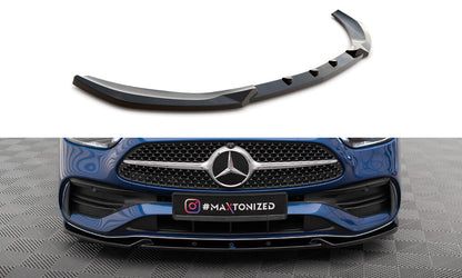 Frontlippe V.1 passend für Mercedes C AMG-Line / 43 AMG W206 schwarz Hochglanz