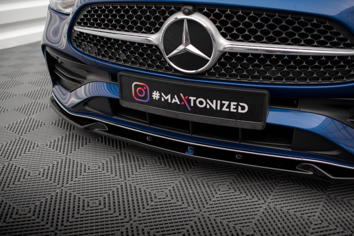 Frontlippe V.1 passend für Mercedes C AMG-Line / 43 AMG W206 schwarz Hochglanz