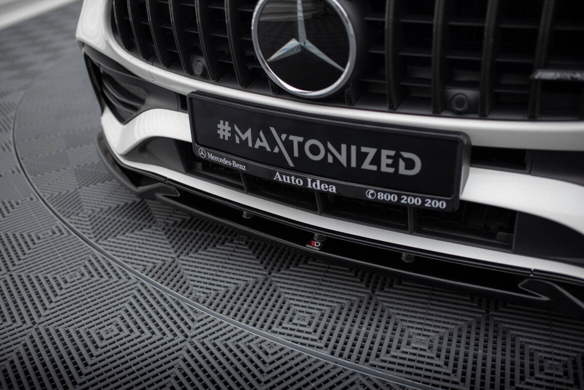 Frontlippe V.1 passend für Mercedes C AMG-Line / 43 AMG W206 schwarz Hochglanz