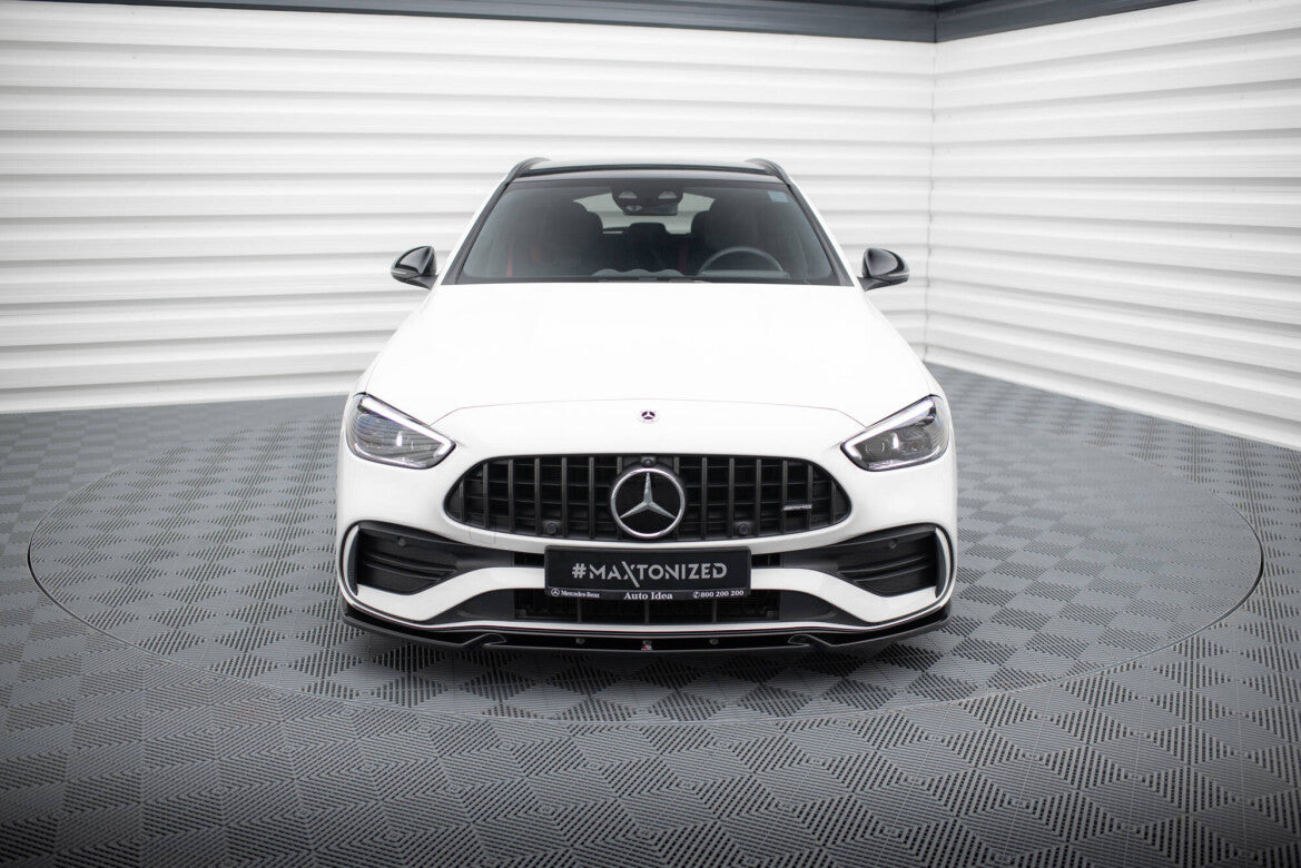 Frontlippe V.1 passend für Mercedes C AMG-Line / 43 AMG W206 schwarz Hochglanz