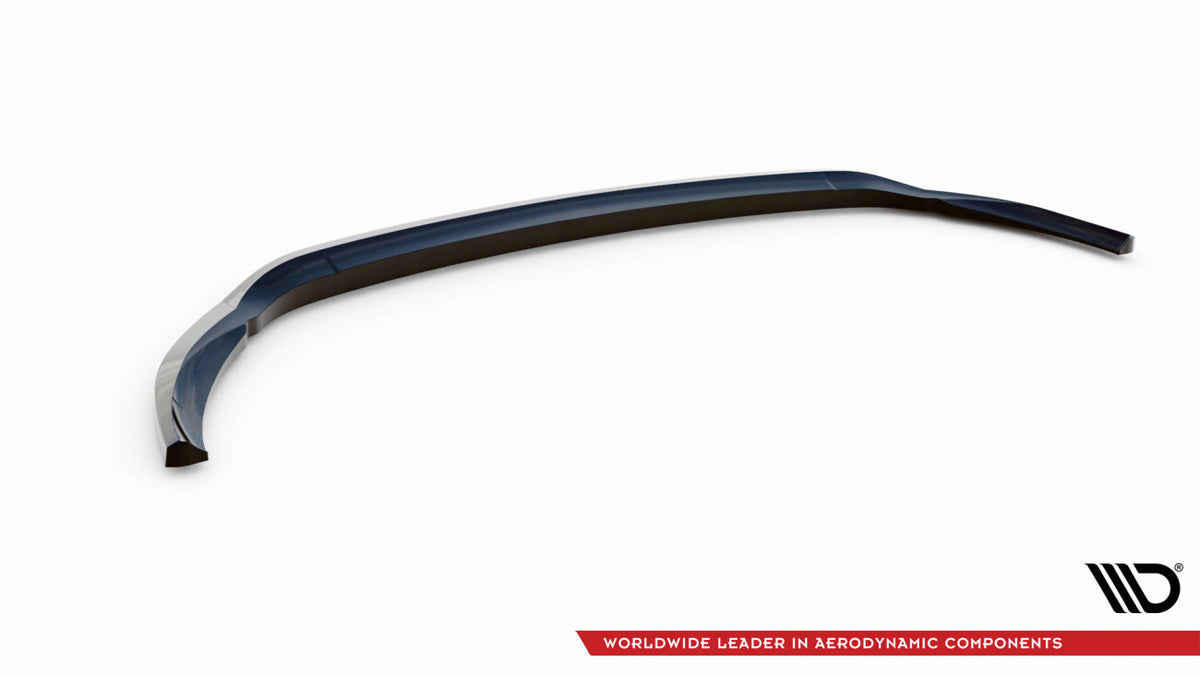 Frontlippe V.1 passend für Mercedes C AMG Line Limousine / Coupe / Kombi W205 / C205 / S205 FL schwarz Hochglanz