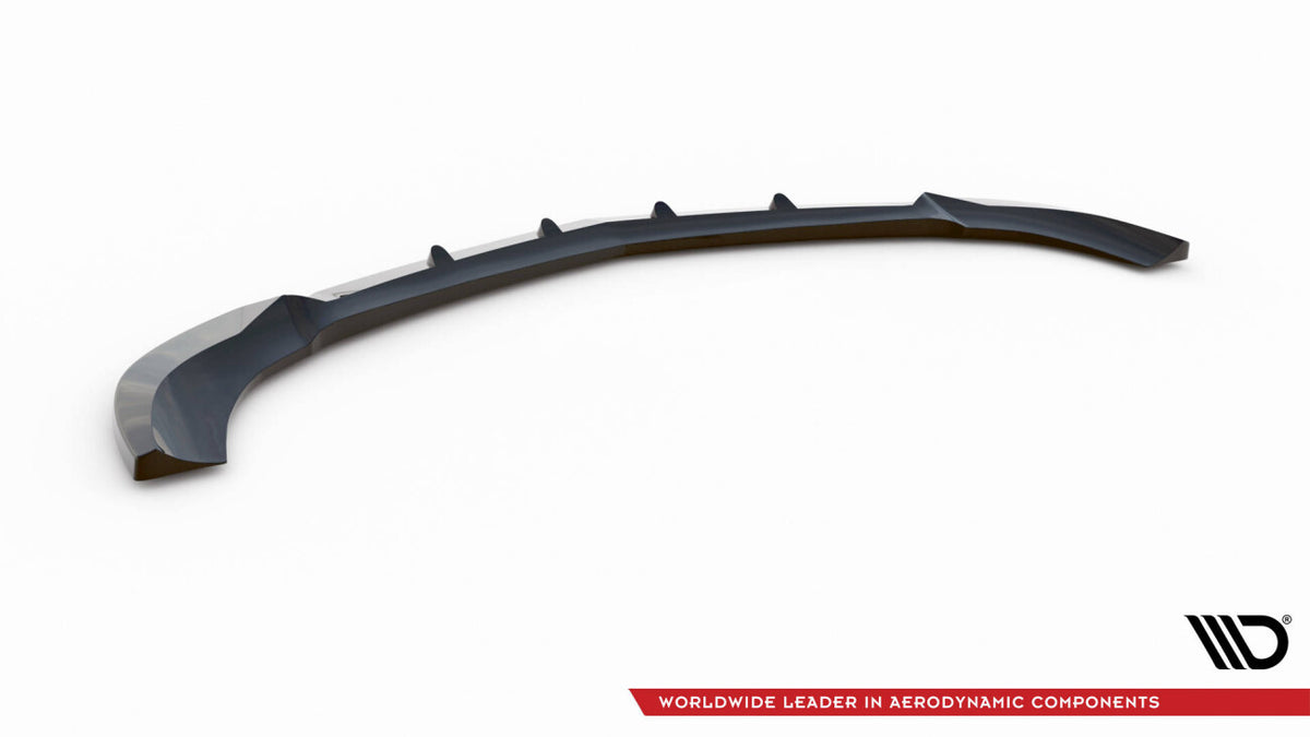 Frontlippe V.1 passend für Mercedes C Coupe / Limousine / Kombi AMG-Line C204 / W204 FL / S204 FL schwarz Hochglanz