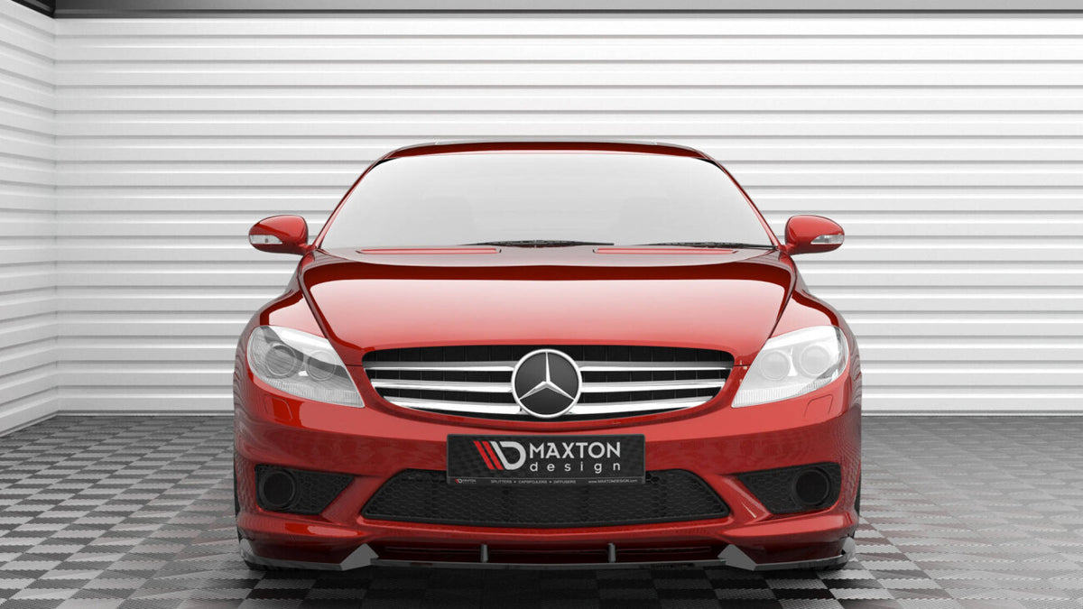 Frontlippe V.1 passend für Mercedes CL 63 AMG C216 schwarz Hochglanz