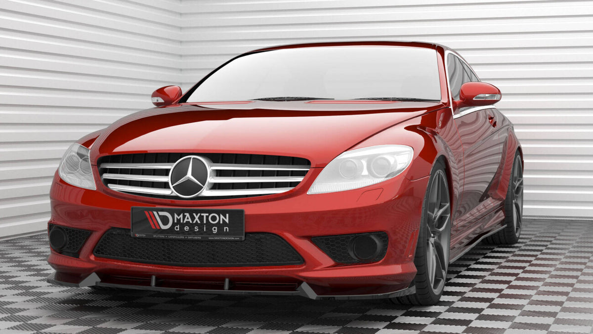 Frontlippe V.1 passend für Mercedes CL 63 AMG C216 schwarz Hochglanz
