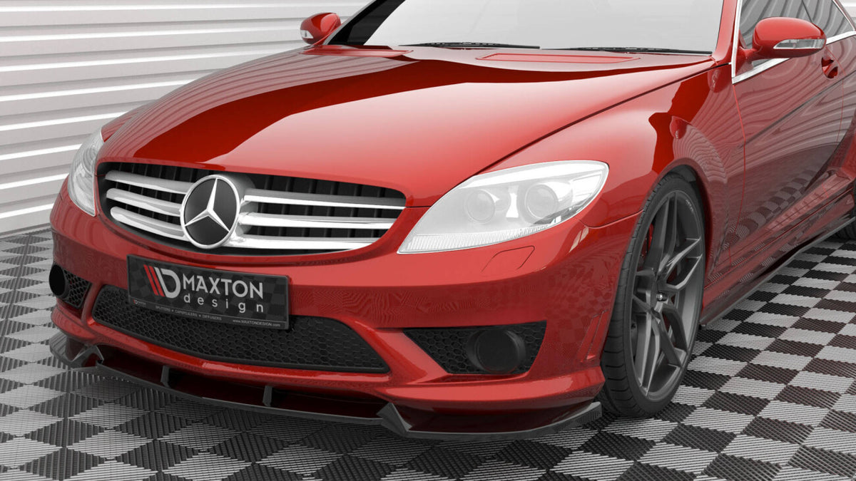 Frontlippe V.1 passend für Mercedes CL 63 AMG C216 schwarz Hochglanz