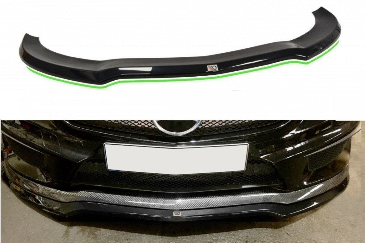 Frontlippe V.1 passend für Mercedes CLA 45 AMG C117 (vor FL) schwarz Hochglanz