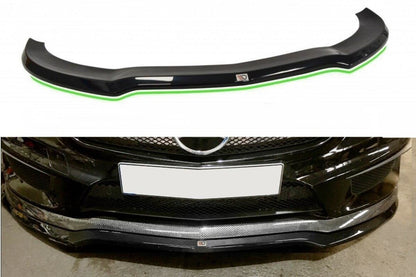 Frontlippe V.1 passend für Mercedes CLA 45 AMG C117 (vor FL) schwarz Hochglanz
