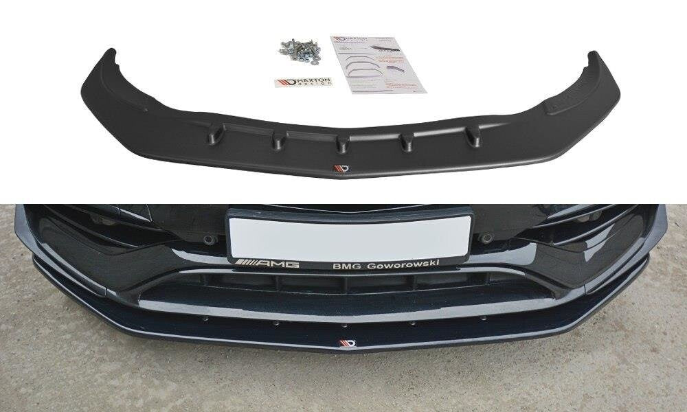 Frontlippe V.1 passend für Mercedes CLA A45 AMG C117 FL schwarz Hochglanz