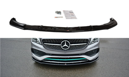 Frontlippe V.1 passend für Mercedes CLA C117 AMG-LINE FL schwarz Hochglanz