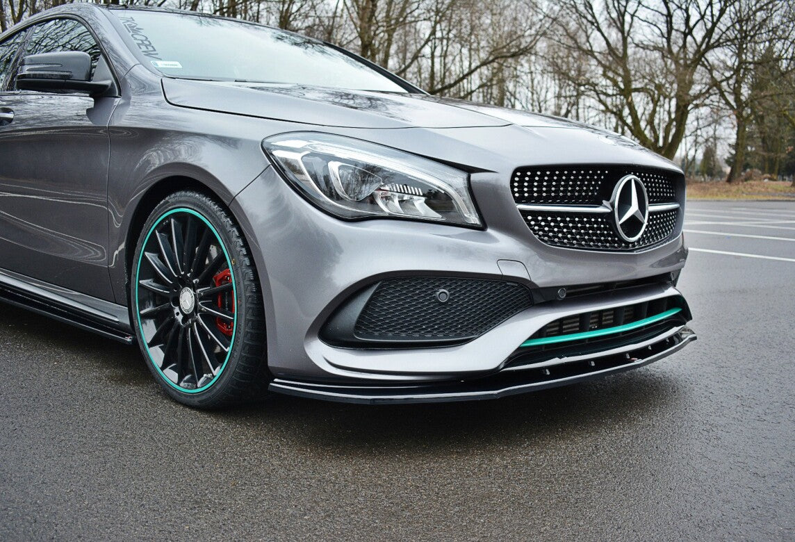 Frontlippe V.1 passend für Mercedes CLA C117 AMG-LINE FL schwarz Hochglanz