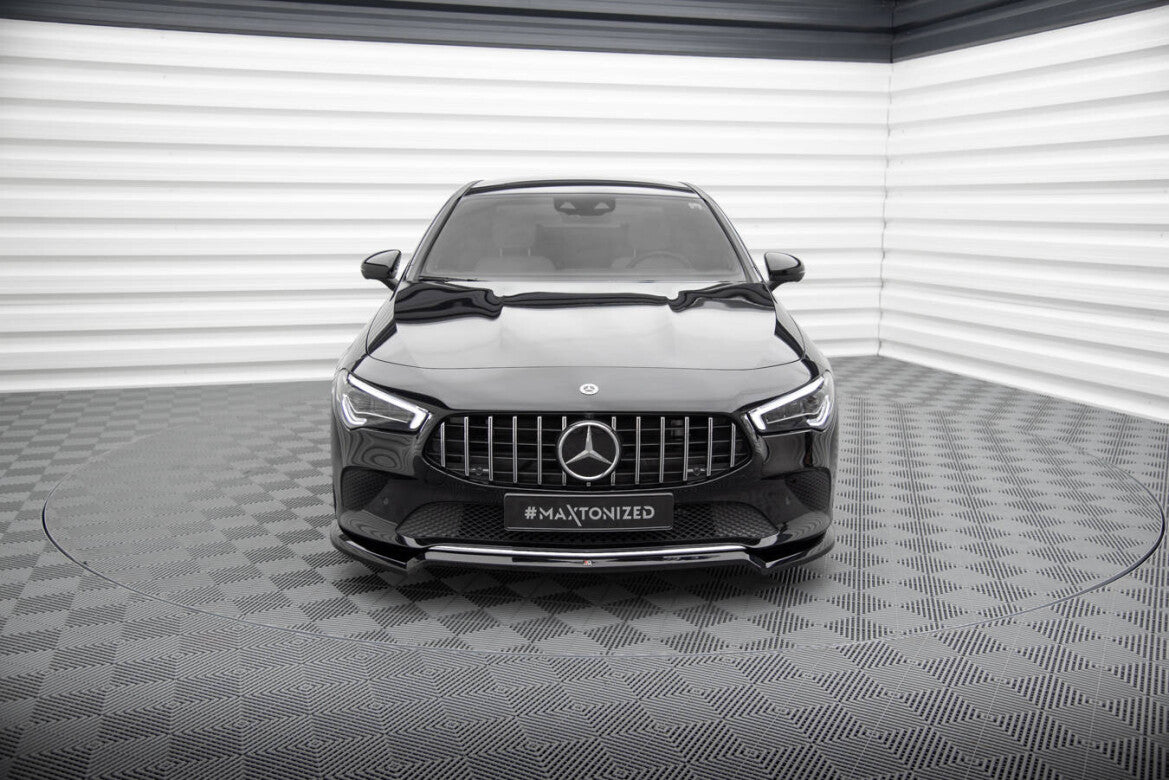 Frontlippe V.1 passend für Mercedes CLA C118 schwarz Hochglanz