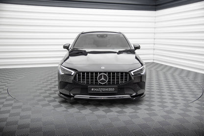 Frontlippe V.1 passend für Mercedes CLA C118 schwarz Hochglanz
