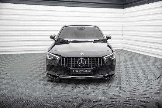 Frontlippe V.1 passend für Mercedes CLA C118 schwarz Hochglanz