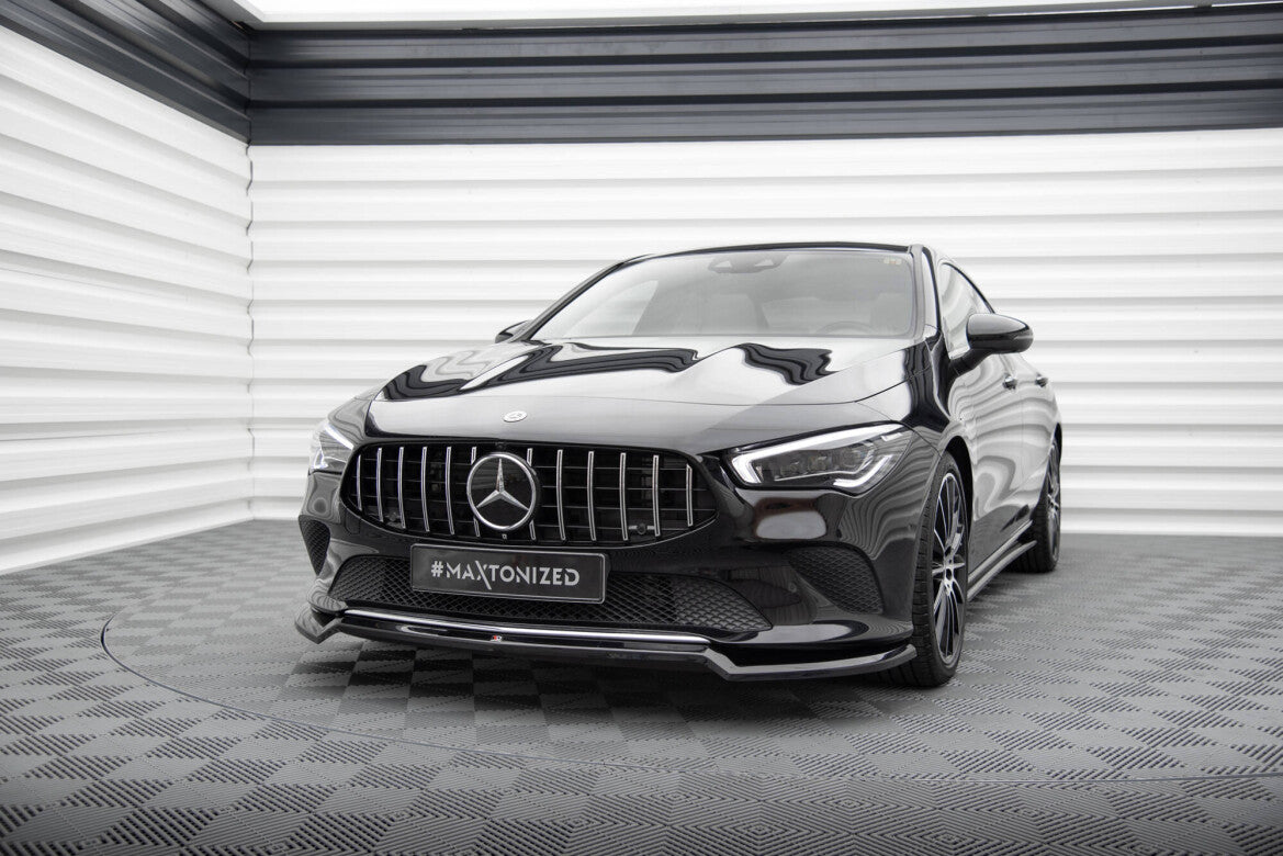 Frontlippe V.1 passend für Mercedes CLA C118 schwarz Hochglanz