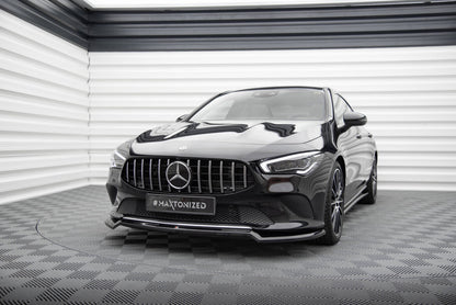 Frontlippe V.1 passend für Mercedes CLA C118 schwarz Hochglanz