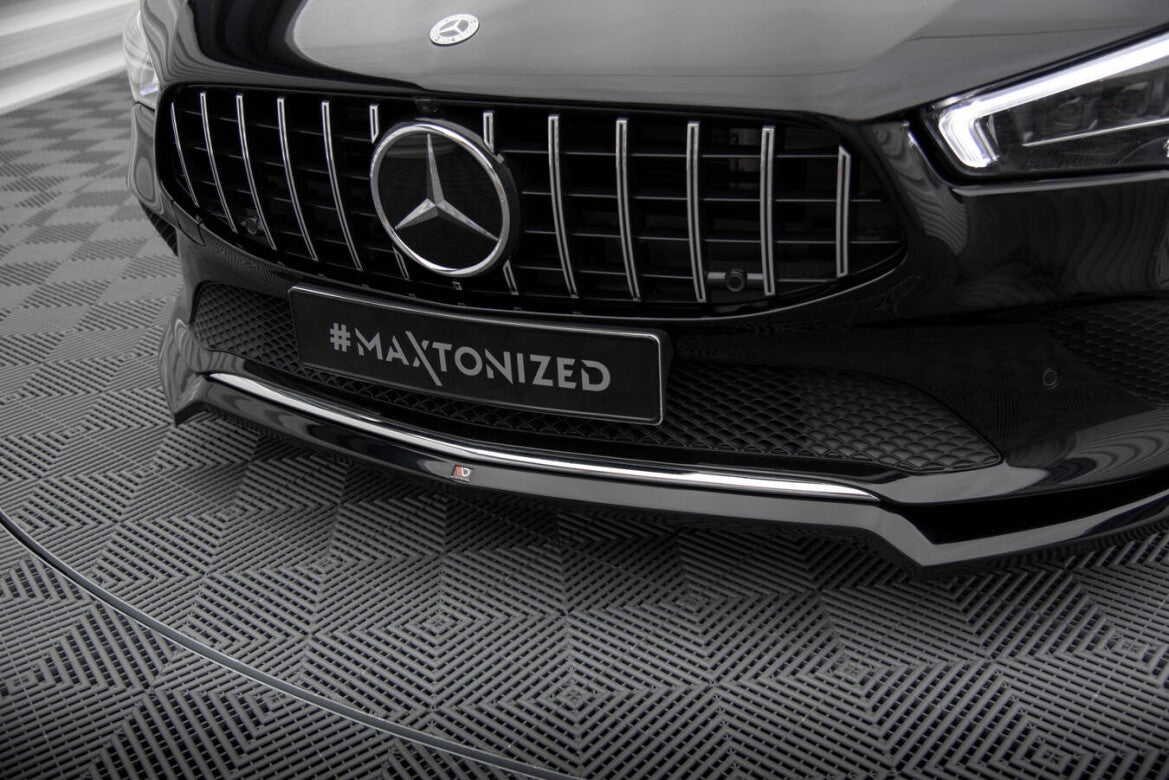 Frontlippe V.1 passend für Mercedes CLA C118 schwarz Hochglanz