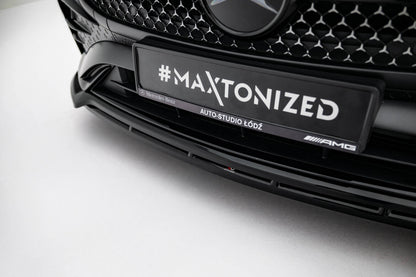 Frontlippe V.1 passend für Mercedes CLE AMG-Line C236 schwarz Hochglanz