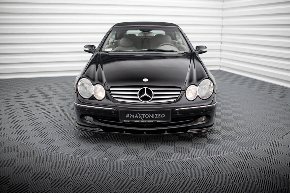 Frontlippe V.1 passend für Mercedes CLK W 209 passend für Standard Stoßstange schwarz Hochglanz