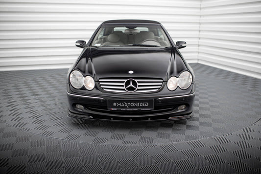 Frontlippe V.1 passend für Mercedes CLK W 209 passend für Standard Stoßstange schwarz Hochglanz