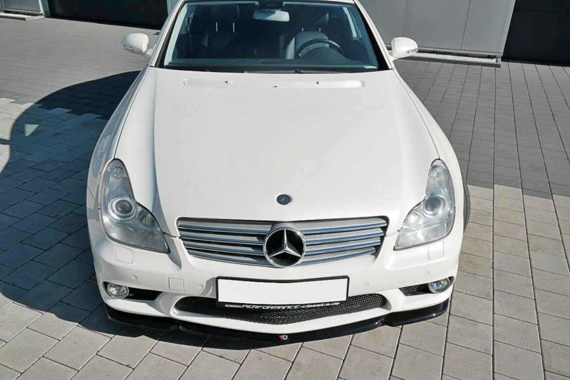 Frontlippe V.1 passend für Mercedes CLS C219 55AMG schwarz Hochglanz