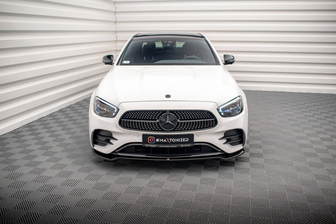 Frontlippe V.1 passend für Mercedes E AMG-Line W213 FL schwarz Hochglanz