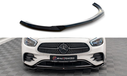 Frontlippe V.1 passend für Mercedes E AMG-Line W213 FL schwarz Hochglanz