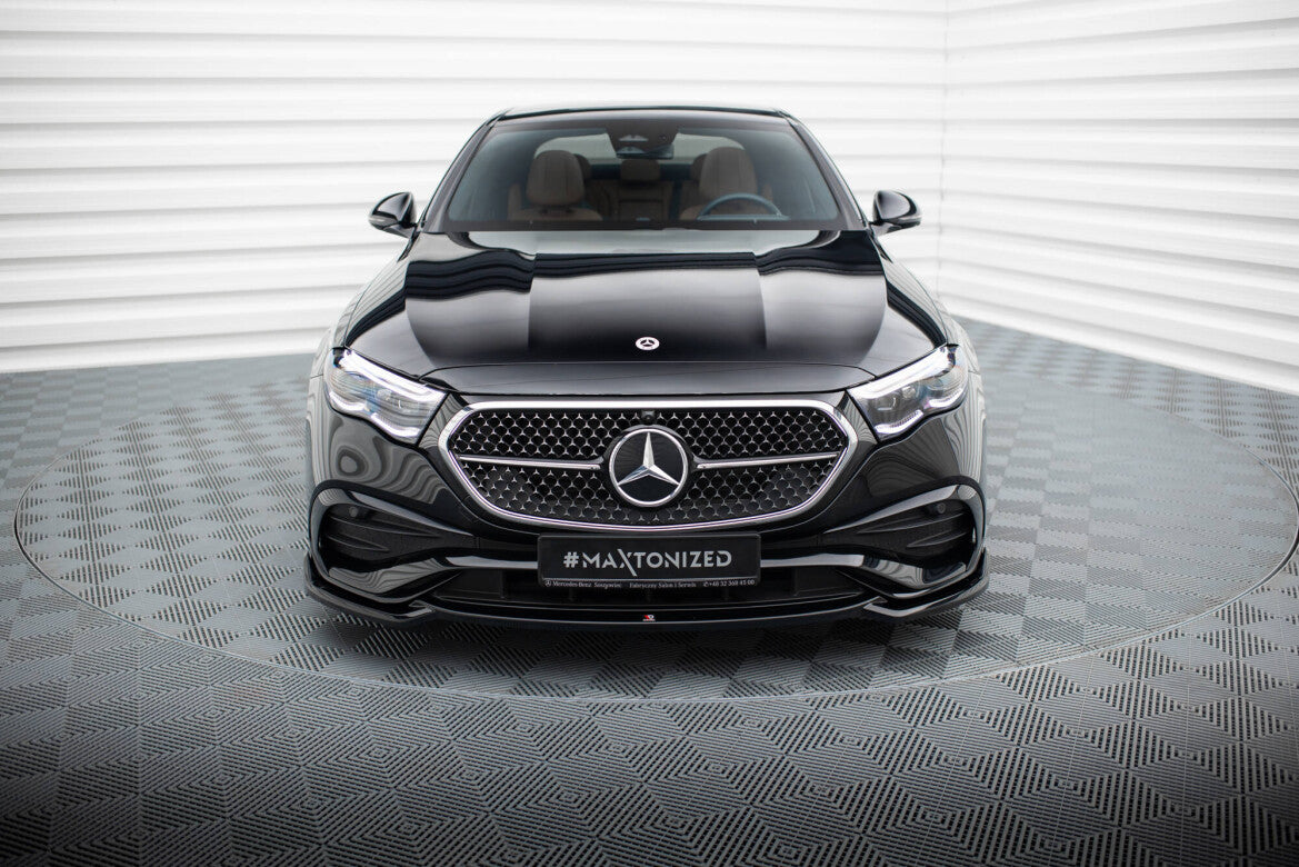 Frontlippe V.1 passend für Mercedes E AMG-Line W214 schwarz Hochglanz
