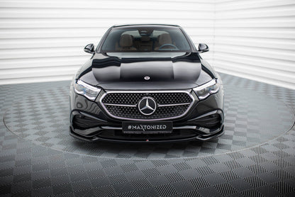 Frontlippe V.1 passend für Mercedes E AMG-Line W214 schwarz Hochglanz
