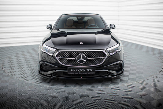 Frontlippe V.1 passend für Mercedes E AMG-Line W214 schwarz Hochglanz