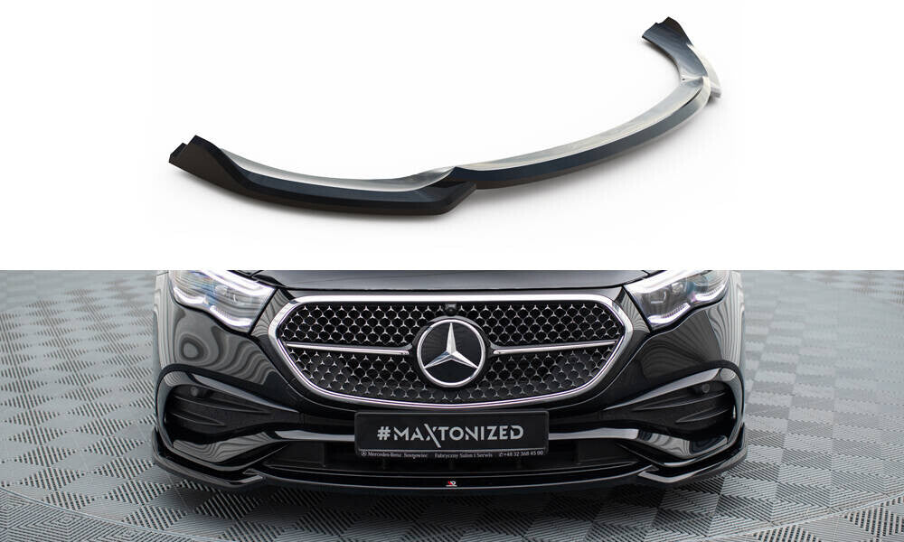 Frontlippe V.1 passend für Mercedes E AMG-Line W214 schwarz Hochglanz