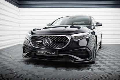 Frontlippe V.1 passend für Mercedes E AMG-Line W214 schwarz Hochglanz