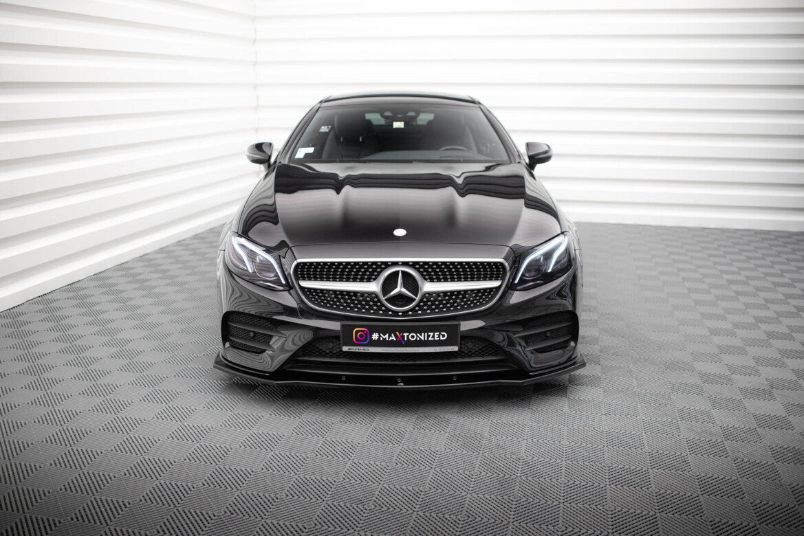 Frontlippe V.1 passend für Mercedes E-Klasse W213 Coupe (C238) / Cabriolet (A238) AMG-Line / 53 AMG schwarz Hochglanz