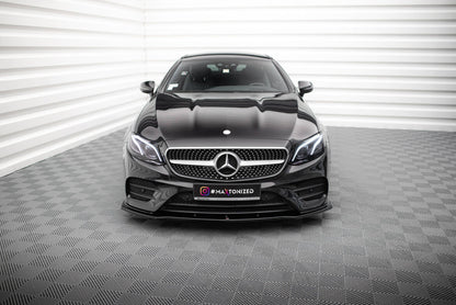Frontlippe V.1 passend für Mercedes E-Klasse W213 Coupe (C238) / Cabriolet (A238) AMG-Line / 53 AMG schwarz Hochglanz
