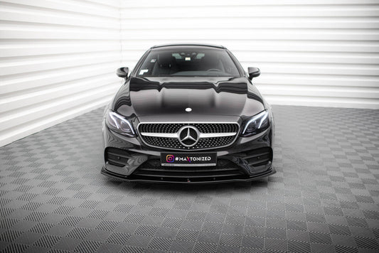 Frontlippe V.1 passend für Mercedes E-Klasse W213 Coupe (C238) / Cabriolet (A238) AMG-Line / 53 AMG schwarz Hochglanz