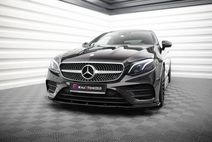 Frontlippe V.1 passend für Mercedes E-Klasse W213 Coupe (C238) / Cabriolet (A238) AMG-Line / 53 AMG schwarz Hochglanz