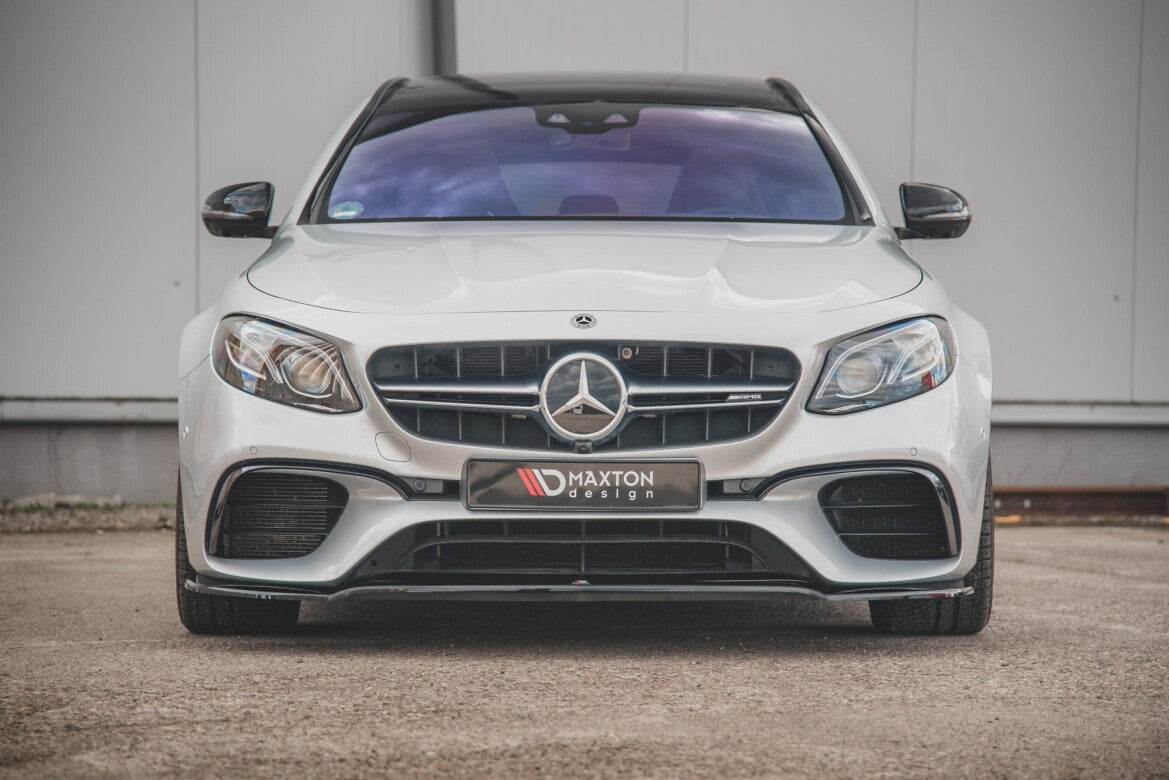 Frontlippe V.1 passend für Mercedes E63 AMG Kombi/Limousine S213/W213 schwarz Hochglanz