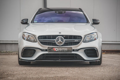 Frontlippe V.1 passend für Mercedes E63 AMG Kombi/Limousine S213/W213 schwarz Hochglanz