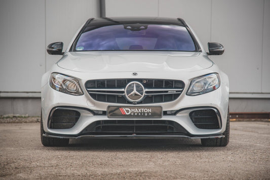 Frontlippe V.1 passend für Mercedes E63 AMG Kombi/Limousine S213/W213 schwarz Hochglanz