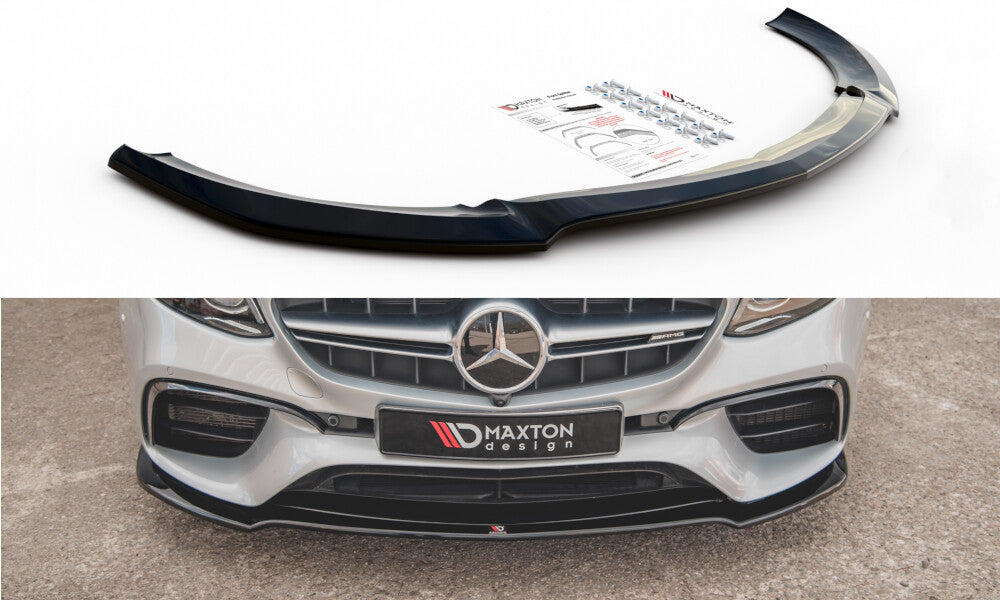 Frontlippe V.1 passend für Mercedes E63 AMG Kombi/Limousine S213/W213 schwarz Hochglanz