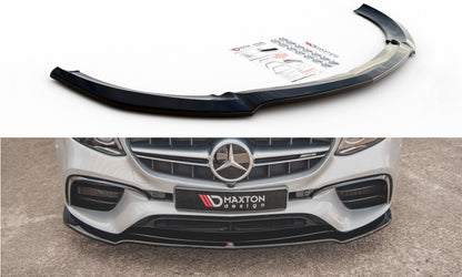 Frontlippe V.1 passend für Mercedes E63 AMG Kombi/Limousine S213/W213 schwarz Hochglanz