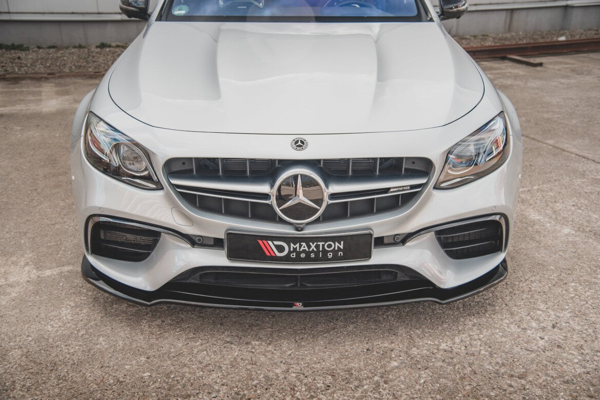 Frontlippe V.1 passend für Mercedes E63 AMG Kombi/Limousine S213/W213 schwarz Hochglanz